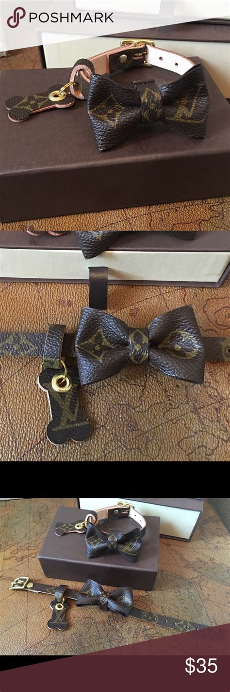 upcycled louis vuitton dog collar|Louis Vuitton dog leash.